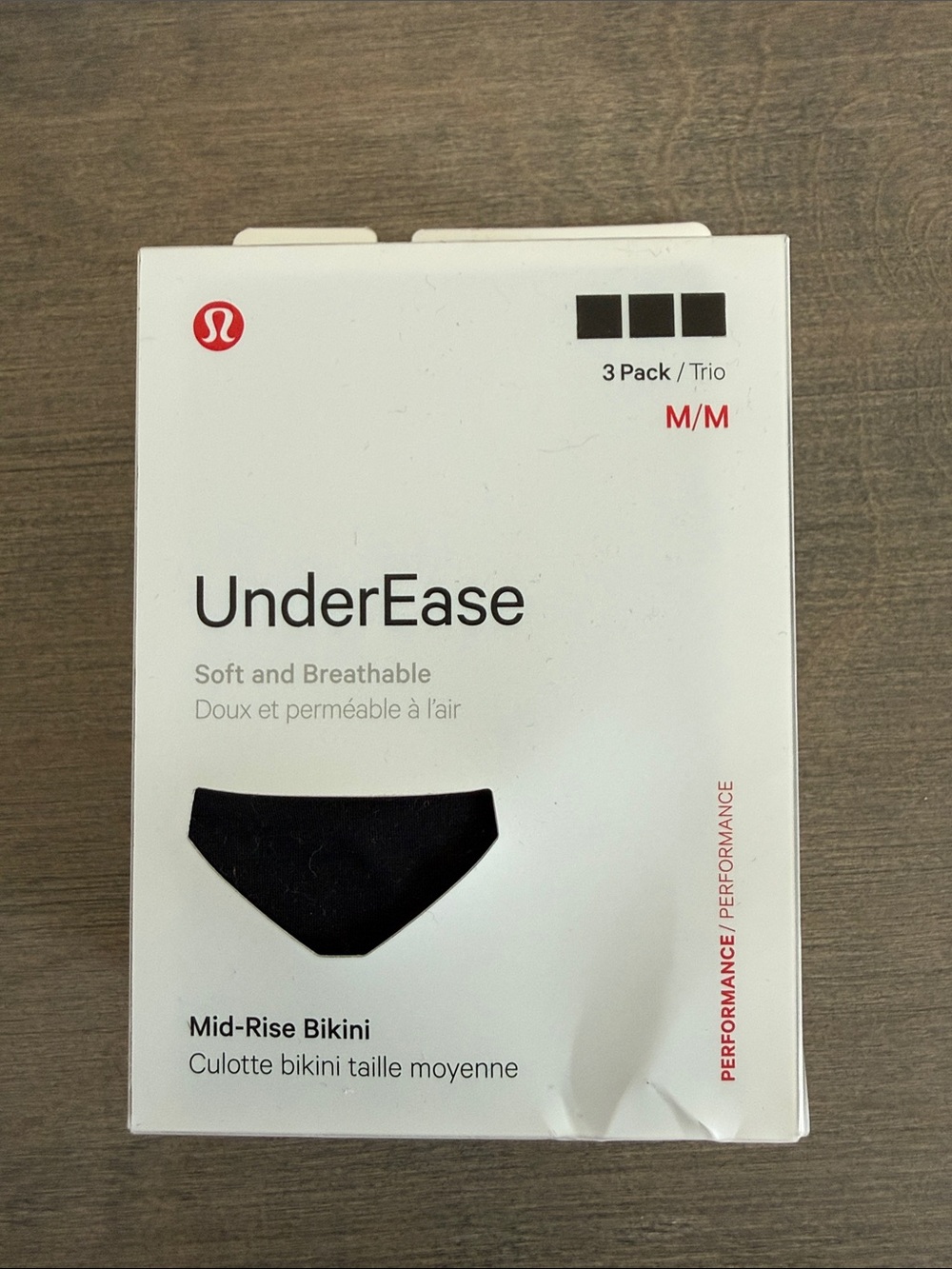 lululemon athletica UnderEase Mid-Rise Bikini 3-Pack - Black